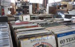 Photo of a row of vinyl records