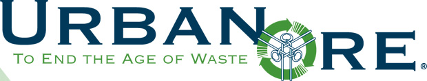 Logo. Urban Ore - To End the Age of Waste.