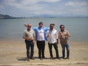 Buddy Boyd of Gibson's Recycling Depot and some of the Urban Ore staff in Florianopolis, Brazil.